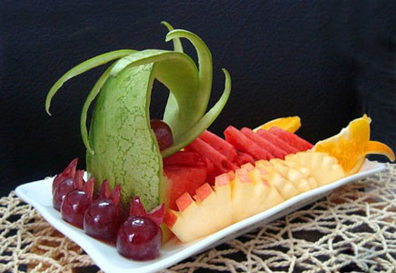 酷炫的水果拼盘,看起来难做起来不难