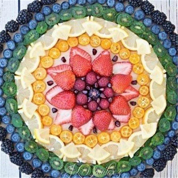 简单又好看的水果拼盘,用来招待朋友的不二之选