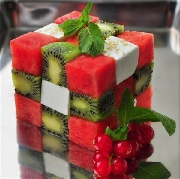 两个人的水果拼盘晚餐,人少也要精致的吃水果拼盘
