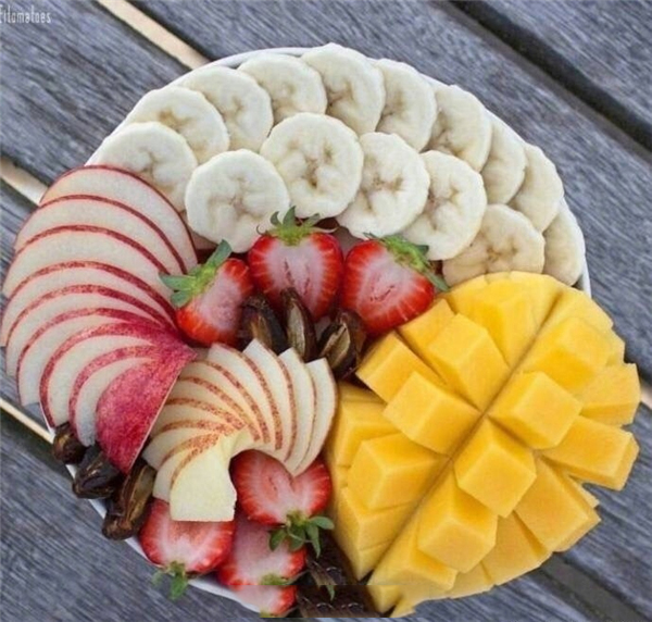芒果创意水果拼盘图片,这样吃芒果又会爱上